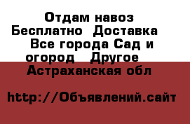 Отдам навоз .Бесплатно. Доставка. - Все города Сад и огород » Другое   . Астраханская обл.